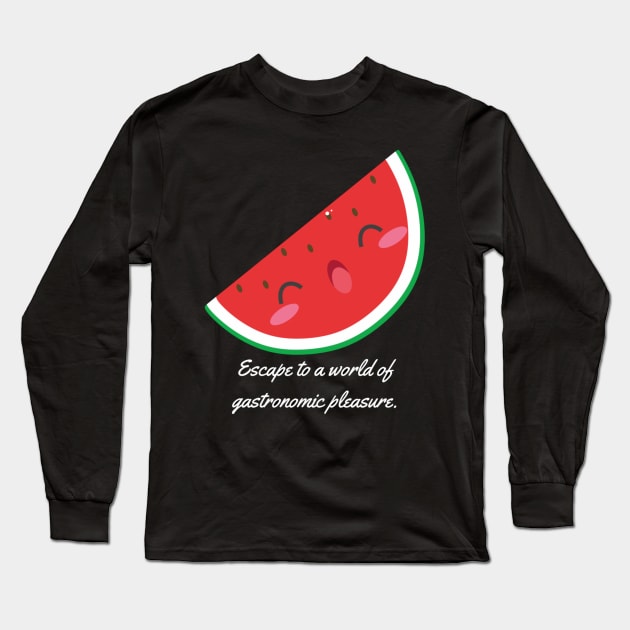 Escape to a world of gastronomic pleasure. Long Sleeve T-Shirt by Nour